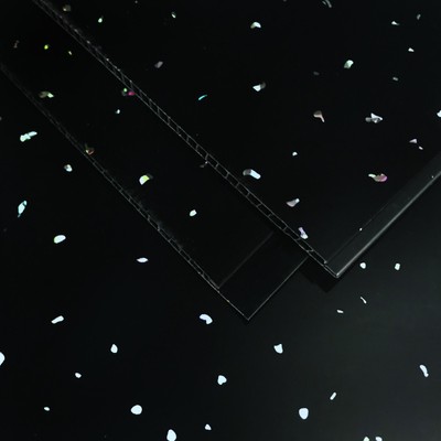 10 Black Sparkle Upvc Bathroom Cladding Plastic Kitchen Wall