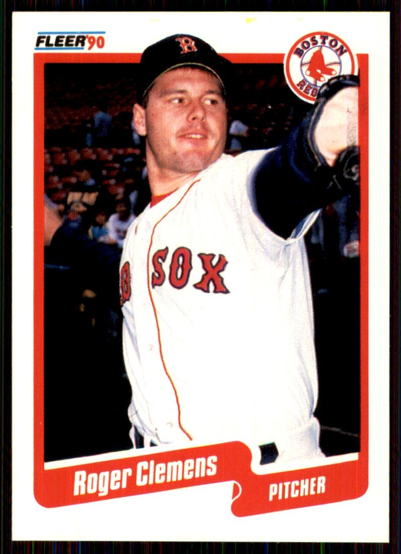 1990 Fleer Roger Clemens #271 Canada Print Baseball Card  