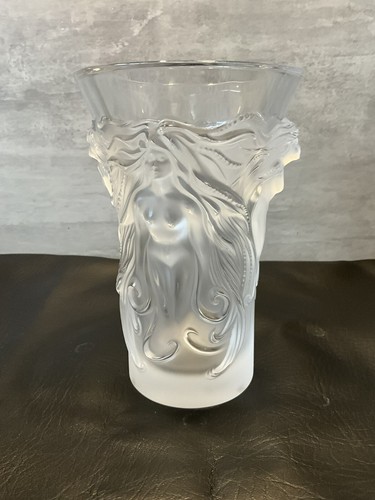 Lalique Fantasia Vase Clear Crystal Naiades Nymph Mermaid 1262600 - Picture 6 of 24