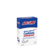 SECURE Denture Adhesive Strips 15's - 2 Packs