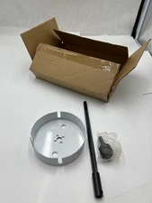 6" 152mm Hole Saw Blade for Electric Drills, Hex Shank Arbor HSS Bi-Metal