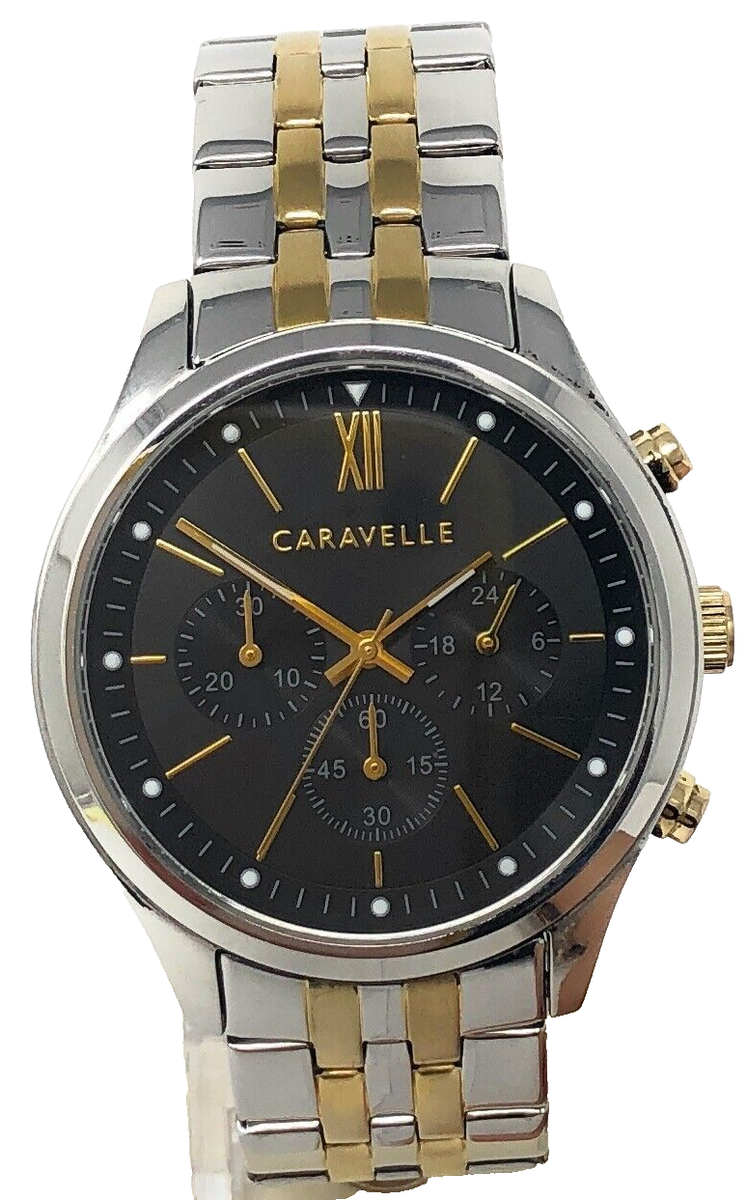 Caravelle New York Men's Quartz Chronograph Multi Dial 41mm Watch