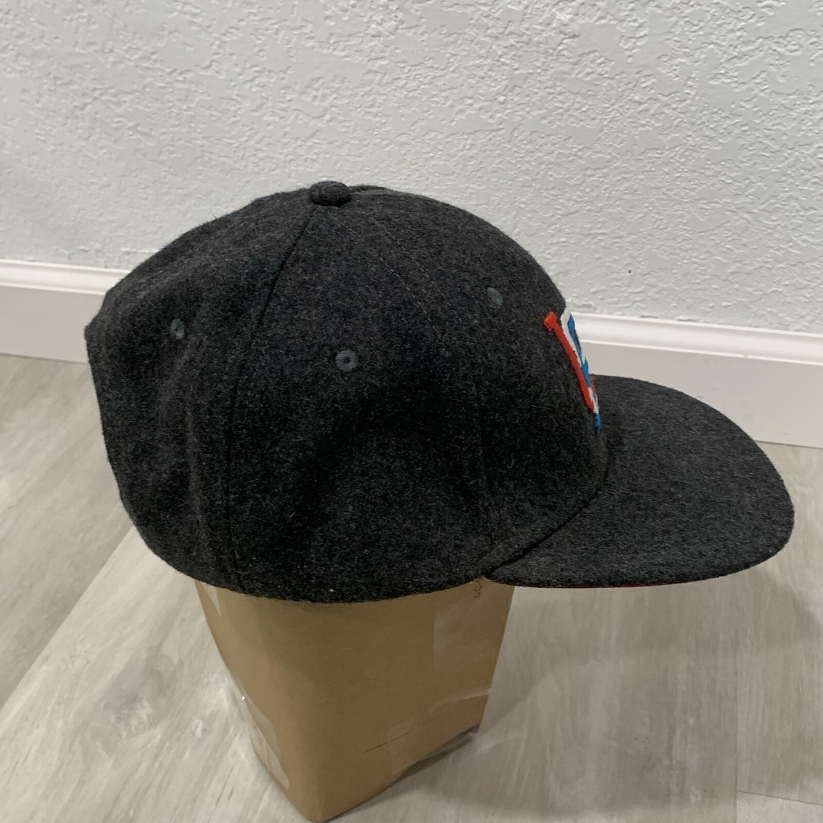 Rsvlts Hat Roosevelts Dare Mighty Things Collection Snapback Cap Gray Wool Blend View 3