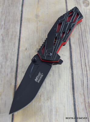 8'' MTECH SPRING ASSISTED POCKET KNIFE RAZOR SHARP BLADE WITH POCKET CLIP 