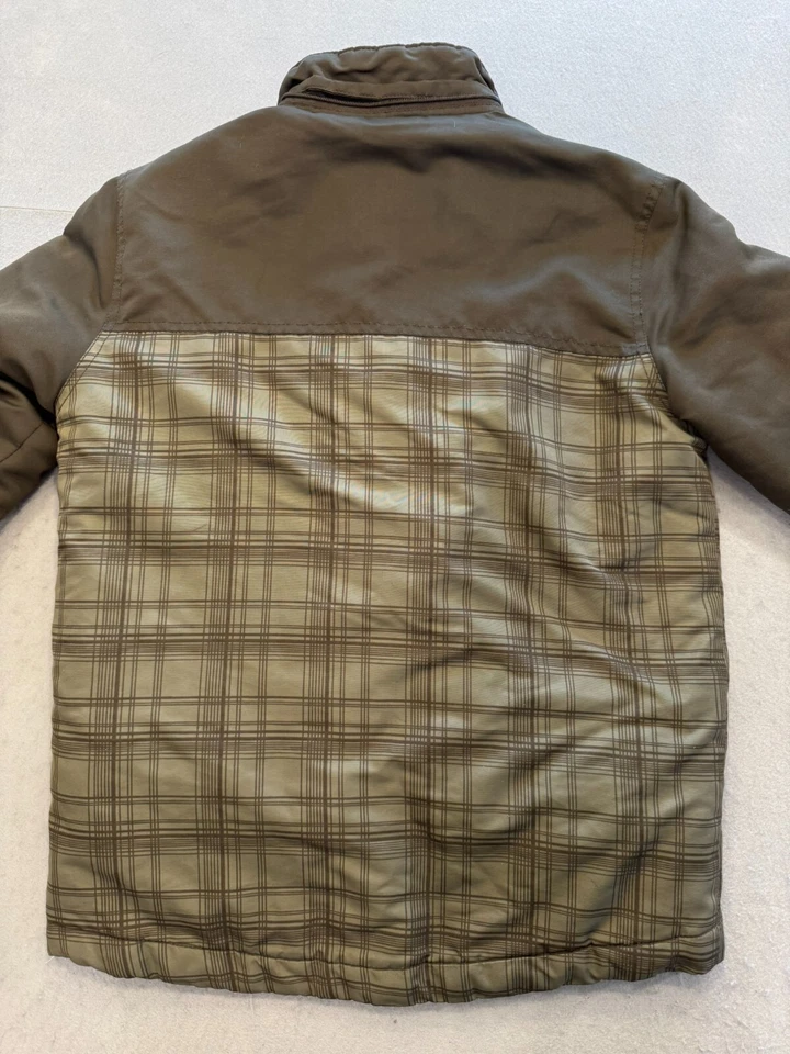 Abrigo Cherokee Niños Jóvenes Niños Grande 10-12 Verde Cuadros Cremallera Exterior Senderismo Foto 4 de 4