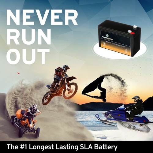 12V 7AH SLA Battery Replaces hr9-12 gp1270 sla1075 gp1270f2 wp7-12 bp8-12 - 4PK - Picture 7 of 7