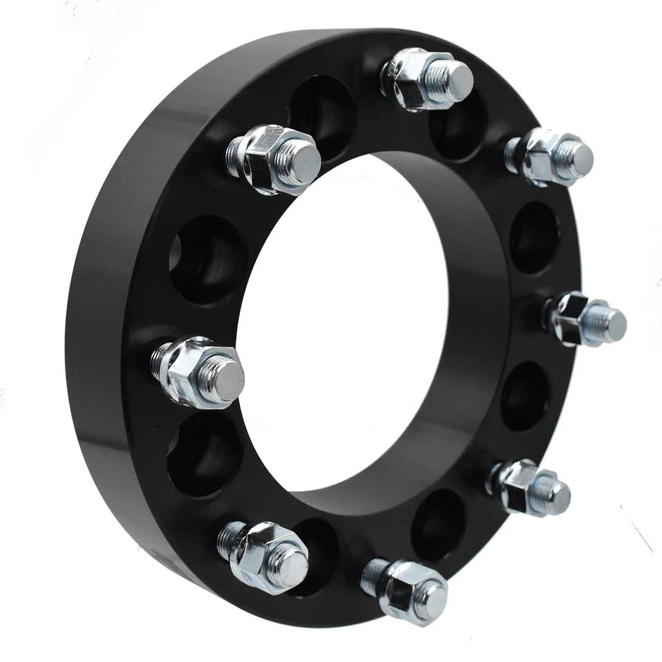 (4) 1.5" 8x6.5 to 8x180 Wheel Spacers Adapters fits Chevy Silverado 2500 HD GMC - Image 2 of 4