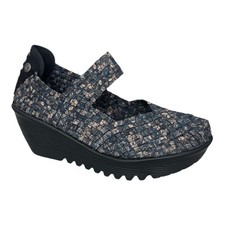 Bernie Mev Lulia Moonlight Woven Wedge Sandal Comfort Mary Jane Shoe  NWB