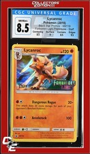 SM Black Star Promo Lycanroc SM118 Forbidden Light Prerelease STAFF CGC 8.5 on eBay