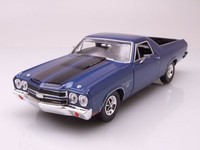 Chevrolet El Camino Ss 396 Pick Up 1970 Blau Metallic Modellauto 1:24 Motormax