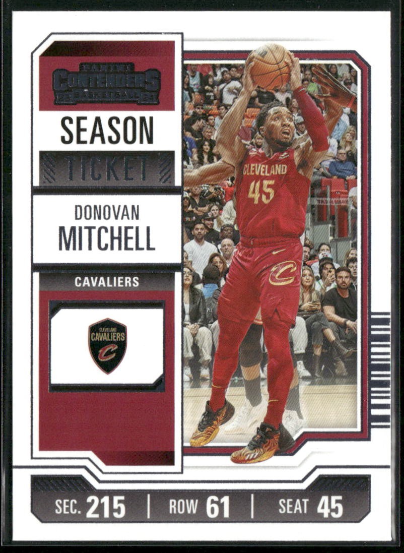 2023-24 Panini Contenders #75 Donovan Mitchell Season Ticket Retail