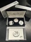 2006 20th Anniversary American Silver Eagle 3 Coin Set OGP & COA
