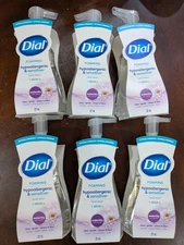 6*Dial Foaming Liquid Hand Soap + Aloe waterlily Scent 7.5 fl oz.