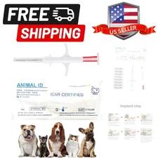 FDX-B 15 Bit Microchip Tags, 20-Pack for Dogs, Cats & Livestock Safety