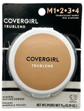 Covergirl Trublend Mineral Pressed Powder Translucent Honey M1-2-3-4 ***Flawed