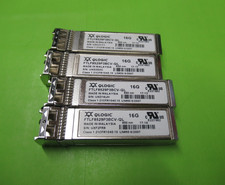 Lot of 4 Qlogic 16Gb SW FC SFP Transceiver Module 850nm FTLF8529P3BCV-QL