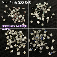 50-1000Pcs Dental Orthodontic Brackets Braces Mini Roth 022 Slot 345 Hooks Metal