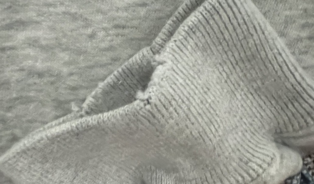 Gray Patchwork Fleece Cotton Pullover Hoodie Men'… - image 3