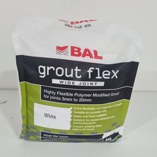 Bal Tile Grout Flex 5kg Wide Joint Walls-Floors WHITE 3mm to 20mm High Quality