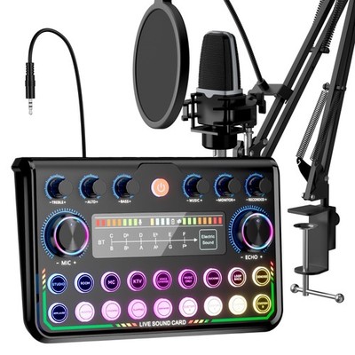 SINWE Podcast Equipment Bundle, Audio Interface mit Studio Kondensator Mikrofon...