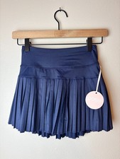 NWT Posie Active Pleated Skirt Navy Polka Dot Athletic XS so cute preppy casual