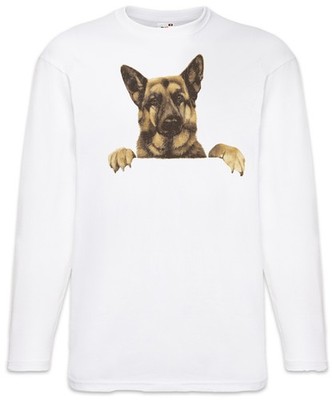 German Shepherd Langarm T-Shirt Deutscher Schäferhund Hund Hunde Dog Dogs Dawg