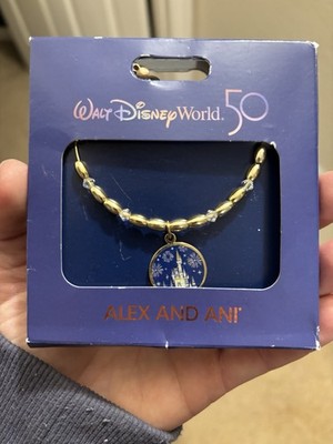 ALEX AND ANI Walt Disney World 50th Anniversary Bracelet with Castle Charm 2021