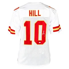 Tyreek Hill Autographed Kansas City Custom Football Jersey  (JSA)