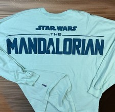 Disney Parks Star Wars The Mandalorian Grogu Spirit Jersey Long Sleeve Sz XL