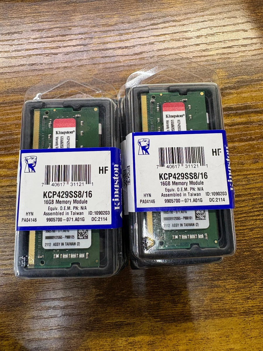 Kingston SO-DIMM 16 GB Computer Memory (RAM) for sale | eBay