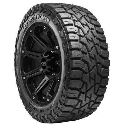 33x12.50R22LT Venom Power Trail Hunter R/T 114Q LRF Black Wall Tire
