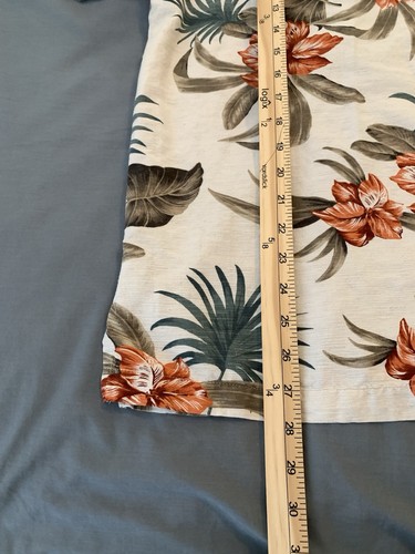 Caribbean Pure Silk Hawaiian Short Sleeve Shirt Men's XL Button Down Floral Nice - Picture 4 of 6