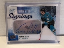 2015-16 Upper Deck Ice Rinkside Signings Tomas Hertl #RS-TH Auto