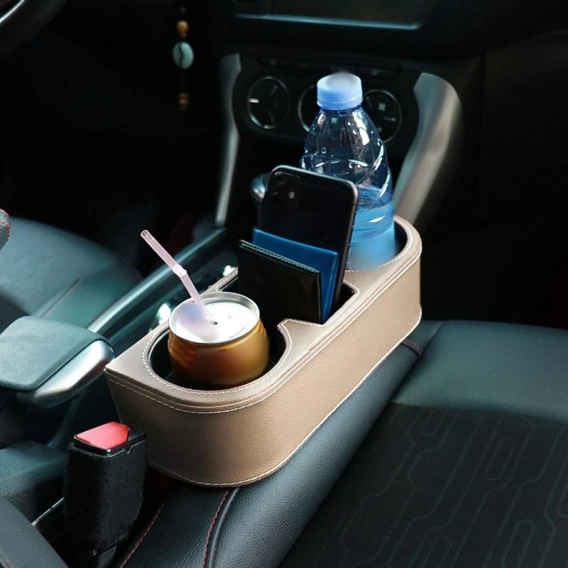 Portavasos Coche Portavasos Automático Portavasos Multifuncional Coche Asiento Delantero Organizador Foto 4 de 4