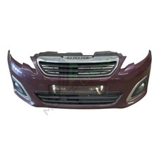 Peugeot 108 2015-2018 Complete Front Bumper Red Purple ELE 1612201580