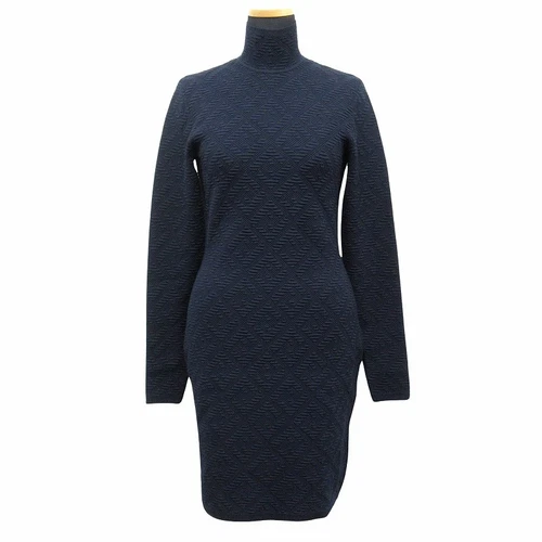 【Abiti】 Mini Abito in Maglia Jacquard Diagonale Modello 21ss FENDI FF Articolo inutilizzato