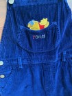 Vintage Disney Overalls Teen Y Dark Blue Corduroy Winnie The Pooh Carpenters Y2K — photo 4