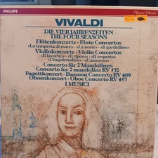 Vivaldi 2 LP LOT Box SET AND LP THE FOUR SEASONS &KYRIE GLORIA.  USED VG