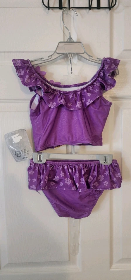 Купальник Disney Store Rapunzel 2 шт. Размер 7/8 средний фиолетовый - Изображение 2 из 3