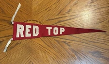 Antique Rare Red Top Beer Advertising Pennant 25”