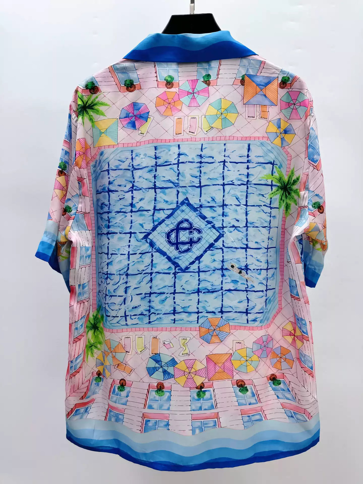Casablanca Print Shirt Unisex Relaxed Fit Short Sleeve image 2