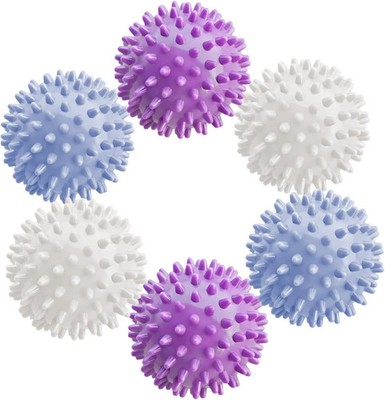 6Pcs Small Dryer Balls, 2.36 Inch Reusable Laundry Balls for Washer & Dryer, Fab