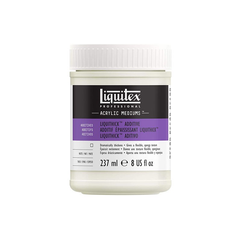 Additif épaississant peinture acrylique Liquithick Liquitex médium texture gel 237ml