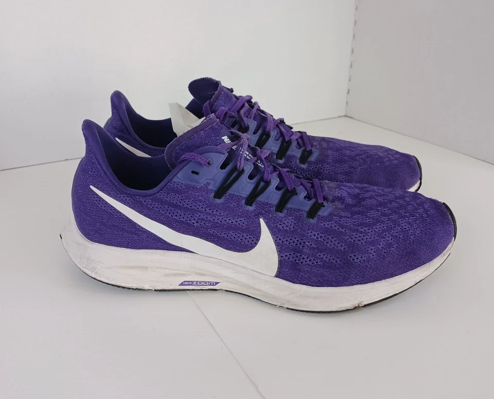Zapatos para correr para mujer Nike Air Zoom Pegasus 36 talla 11 púrpura y blanco Foto 3 de 4