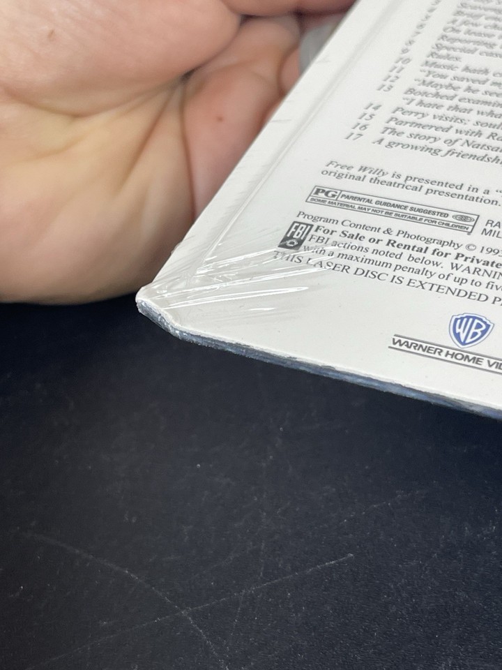 Free Willy Laserdisc Anamorphically Squeezed RARE NEW SEALED Family ...