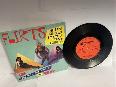 Flirts 7'' Vinyl 45 He's The Kind Of Boy You Can't Forget Magnet Red Label NM  79