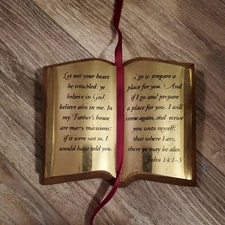 Home Interiors John 14:1-3 Bible Verse Plaque Vintage