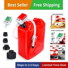 Fuel Transfer Pump with Auto-Stop Sensor-3.2GPM,30s Alert Beep,Overfill Prote...