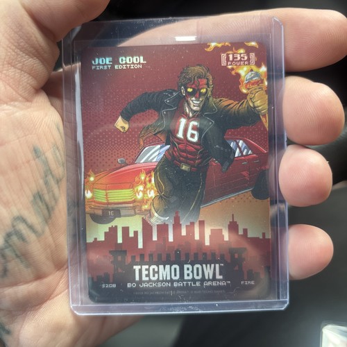 2026 Bo Jackson Battle Arena Tecmo Bowl Joe Cool Skyline FIRE Foil Joe Montana