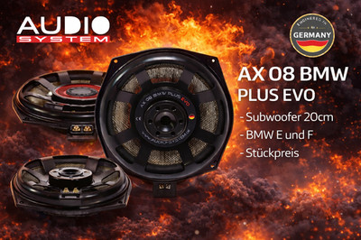 Audio System AX 08 BMW PLUS EVO Subwoofer 20 cm BMW E and F BMW - Unit Price
